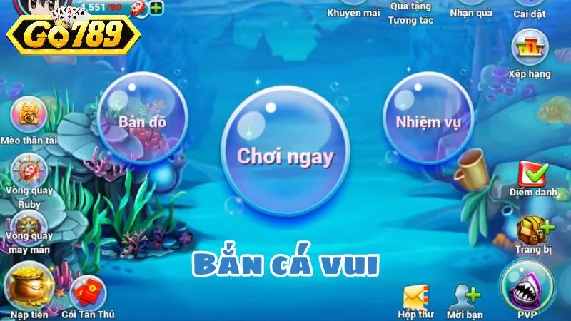 Trải nghiệm cảm giác săn cá cực đỉnh trong bắn cá vui